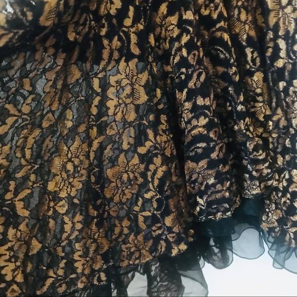 Beautiful Vintage Elegant mermaid dress black and copper - Picture 7 of 10